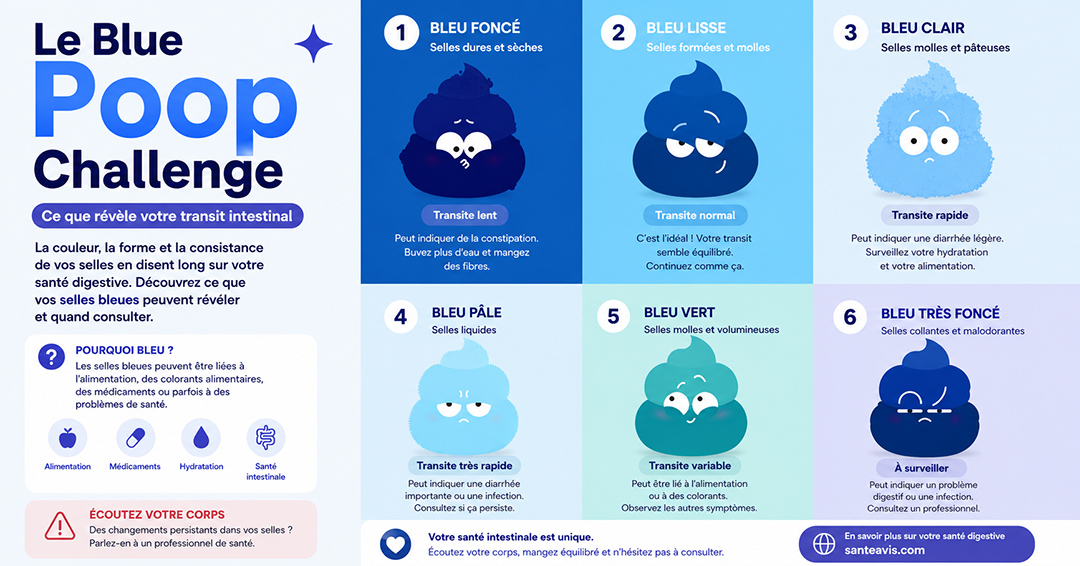 Le Blue Poop Challenge, ce que révèle votre transit intestinal